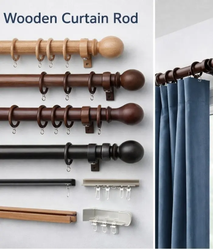 Wooden Curtain Rod